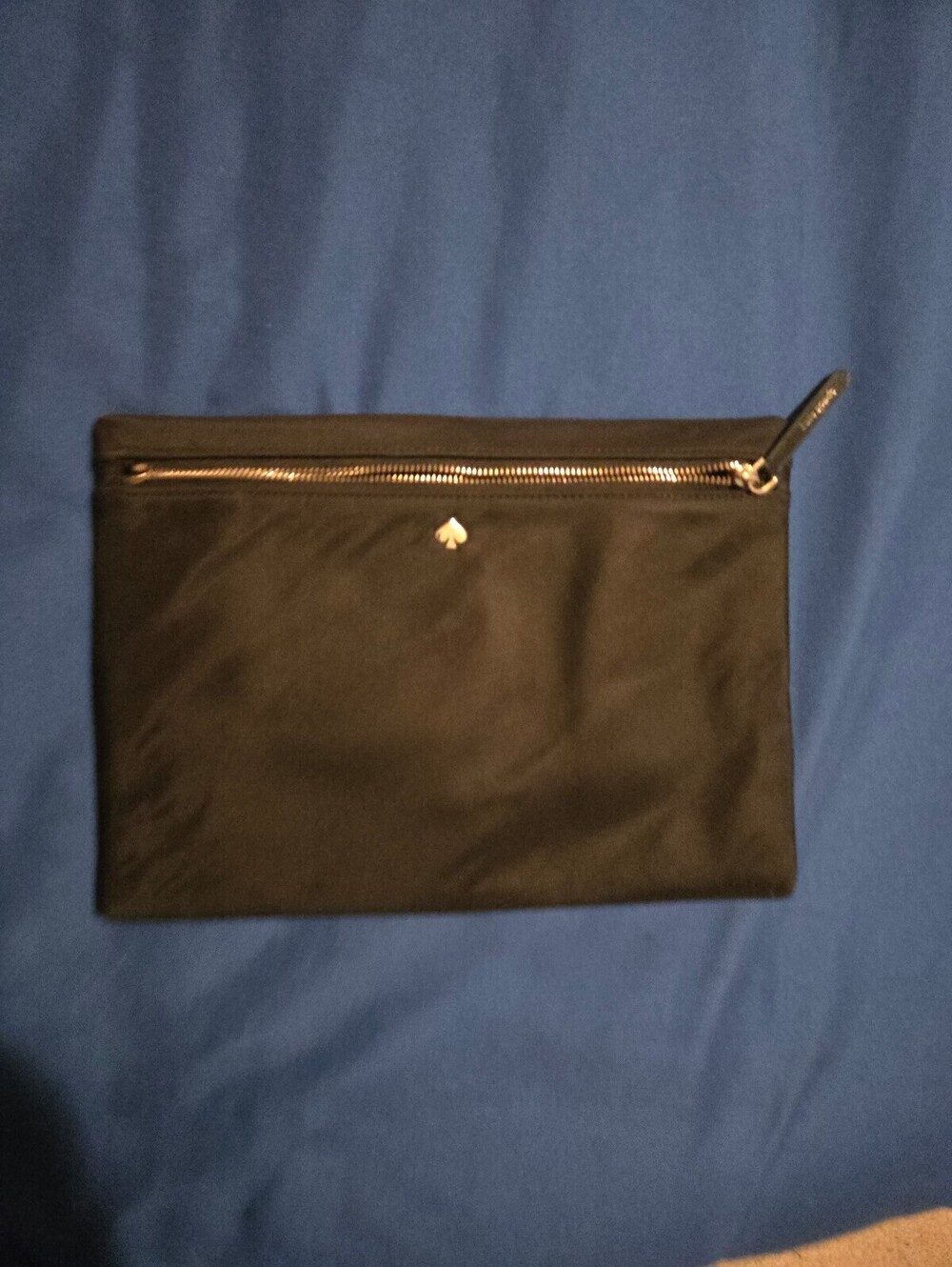 Kate Spade Black Nylon Zip Clutch Wallet